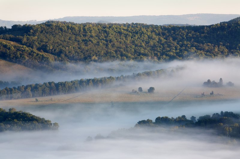 пейзаж, природа, утро, туман, Урал, Россия Утро в долинеphoto preview