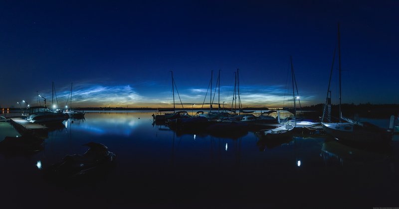 #cloud #sky #water #nature #outdoors #night #lake #landscape #evening #weather Noctilucent Cloudsphoto preview
