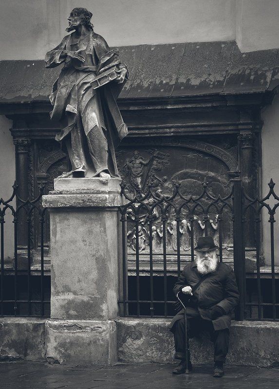 roman shymkovych, роман шимкович, жанр, люди, жанровий портрет, people З життя стариків ..photo preview