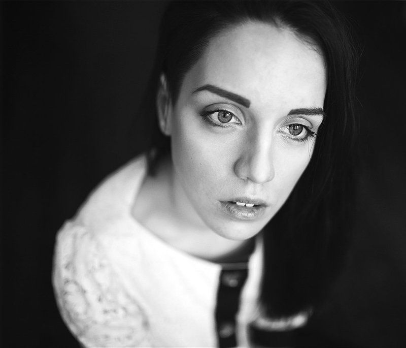 чб, портрет, цифра, девушка Н а с т яphoto preview