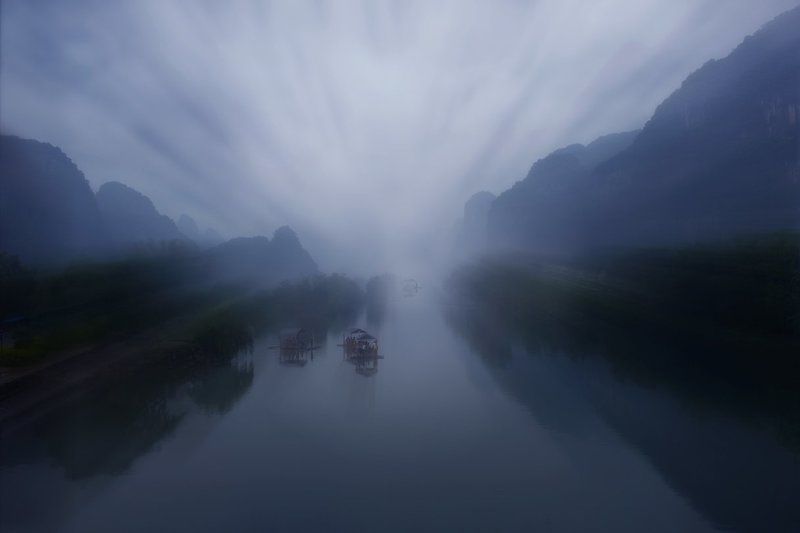 небо, дорога, китай, река, гуйлинь, яншо The Way to Heaven...photo preview