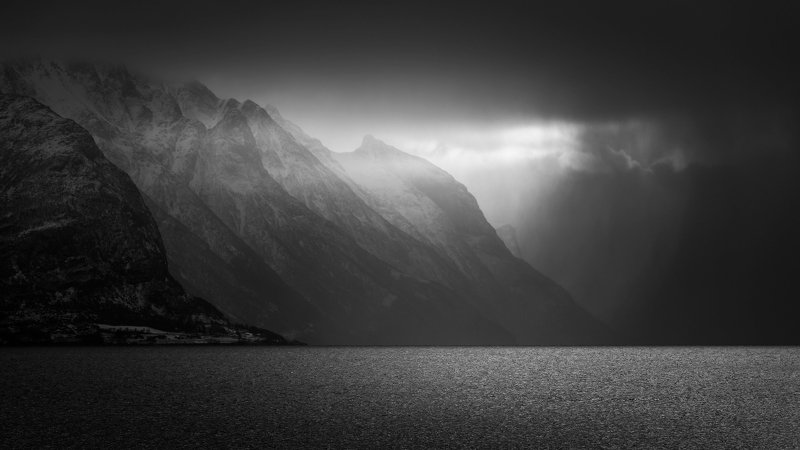 norway,landscape,light,b&w Norwayphoto preview