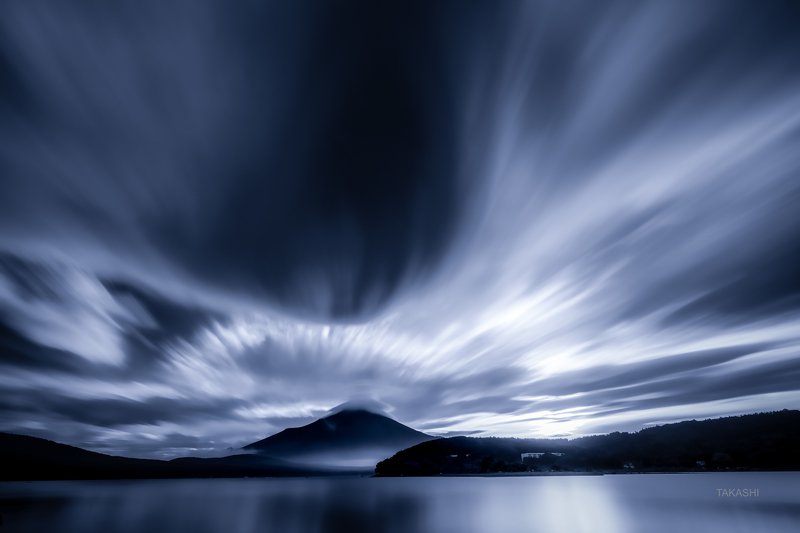 Fuji,Japan,mountain,lake,water,clouds,explotion,burst Cloud burstphoto preview