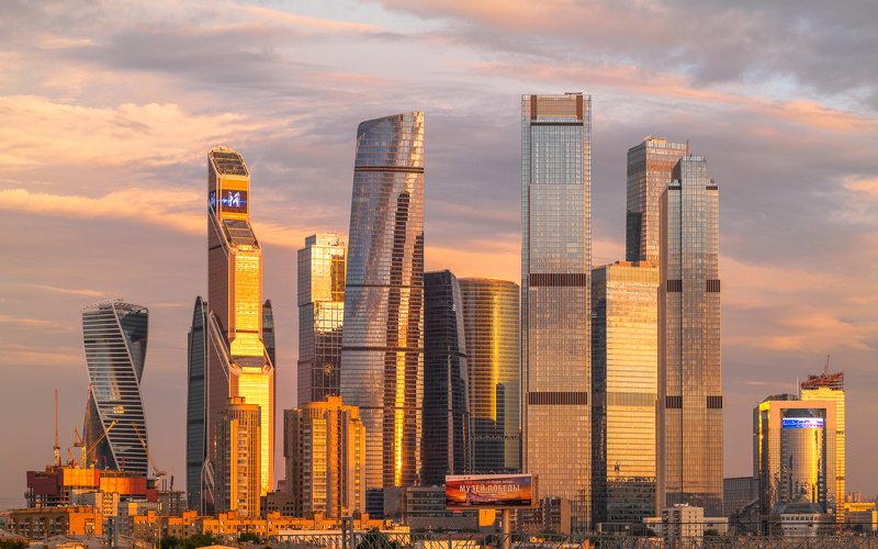 город, москва, сити, высотки, небоскребы, око, меркурий, федерация, neva, leica, sl2, ммдц, закат Небоскрёбы Моква-Сити.photo preview
