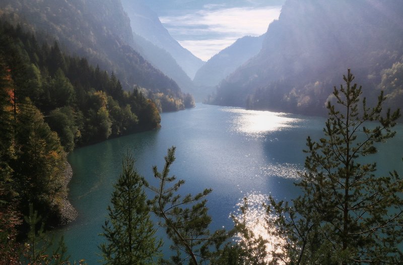 швейцария, альпы, горы Вечер в Альпахphoto preview
