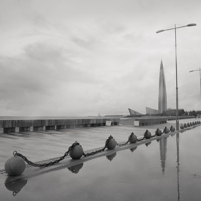 чёрно-белое, парк 300-летия, финский залив, лахта, санкт-петербург Воздух и водаphoto preview