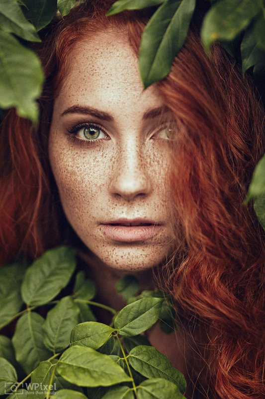 portrait women eyes redhair women by wpixel (More Than Beauty)photo preview
