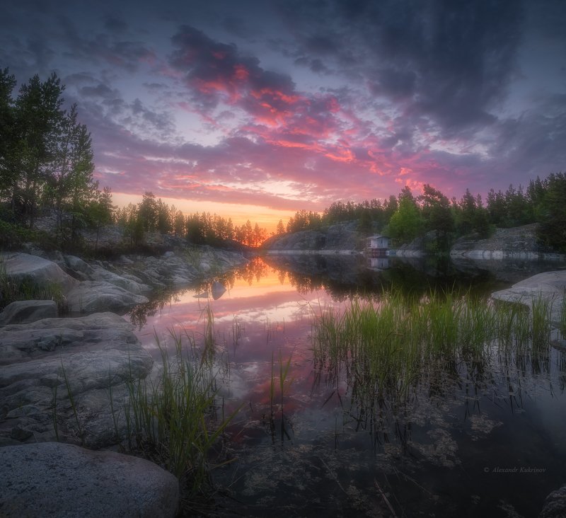 ладога,утро,рассвет,пейзаж,шхеры Июньская Ладога...photo preview