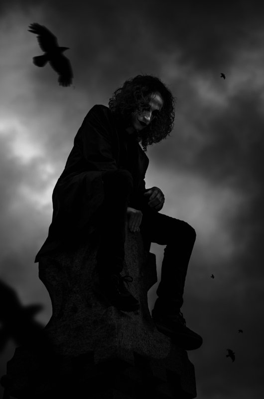 #thecrow #brandonlee #cosplay #rain #blackandwhite The Crowphoto preview