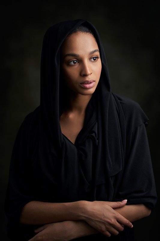 portrait, girl, lowkey, black, beautiful, pretty, eyes, lips, портрет, девушка, look photo preview