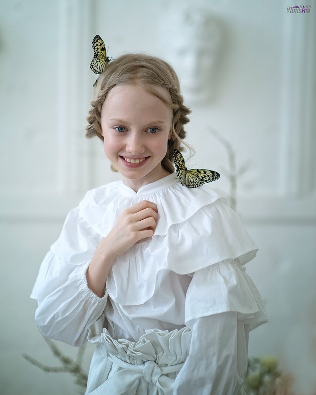 дети, портрет, студия, бабочки, ребенок, съемка Бабочкиphoto preview