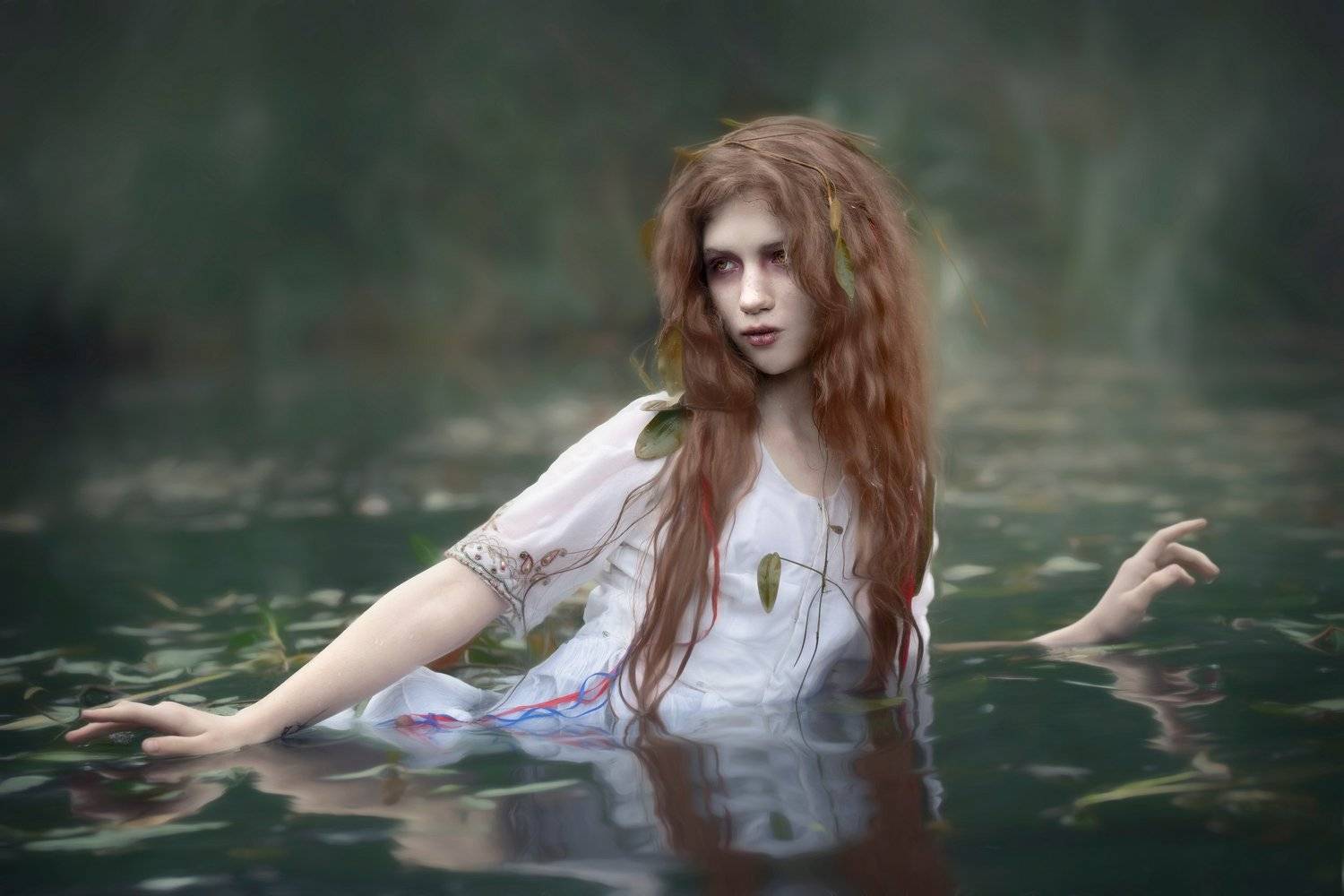 Мавка. Автор: Evgeniya Fedorova артфото, файнарт, артфотография, сказочнаяфотография, девушка, портрет, фентези, fineart, artphoto, водяной, мавка, утопленница, Evgeniya Fedorova