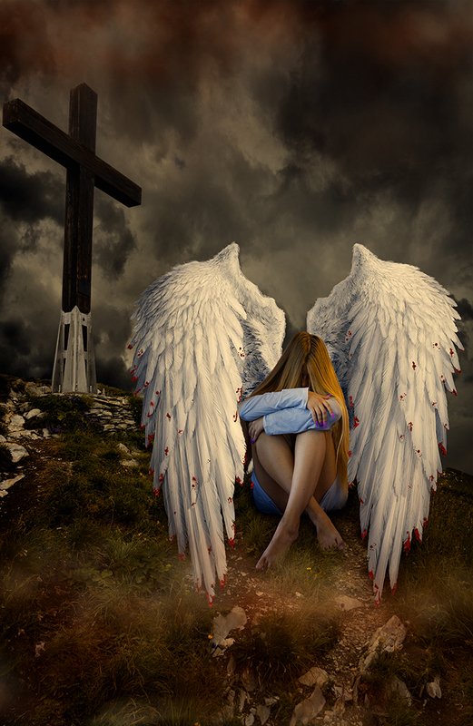 Печальный ангел.photo preview