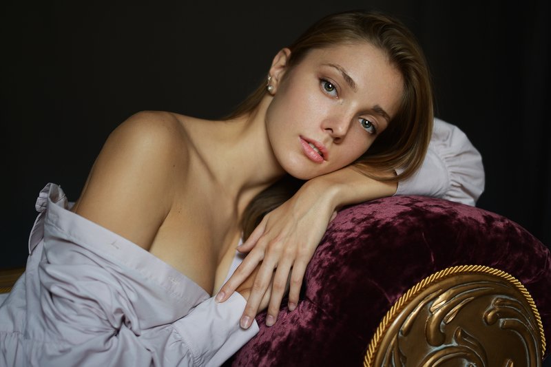 портрет, эмоции, взгляд, красивая, робко, нежно Настяphoto preview