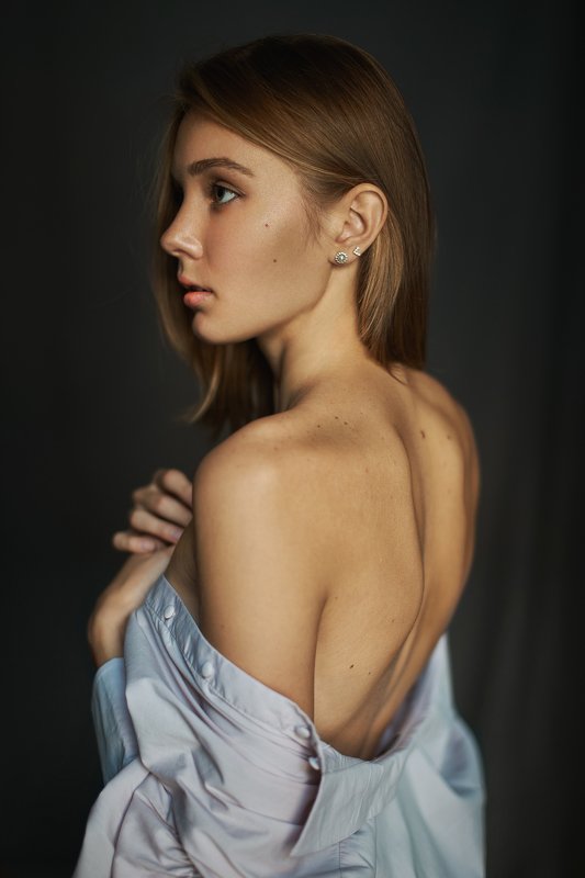 портрет, эмоции, взгляд, красивая, робко, нежно Настяphoto preview