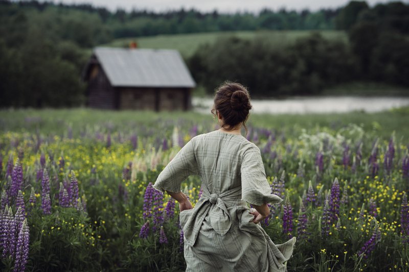 портрет, мураново, природа, люпины Мурановоphoto preview