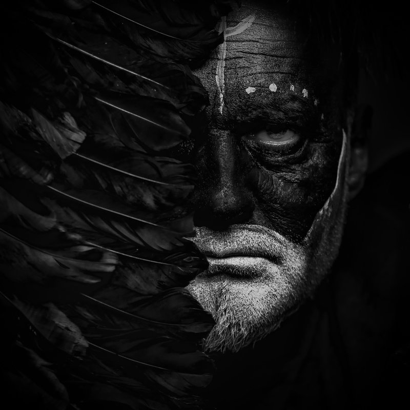 viking , selfie , bw, portrait , i am Vikingphoto preview