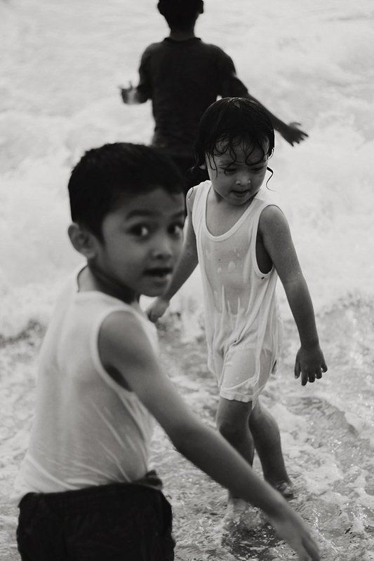 Black&white, Children, Sea, Travel, Water ***photo preview