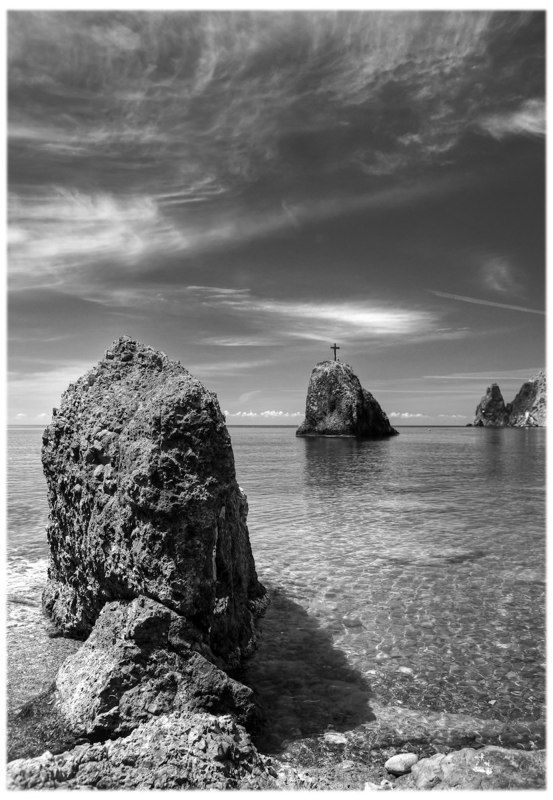 фиолент, крым, чёрное, море скала Монахphoto preview