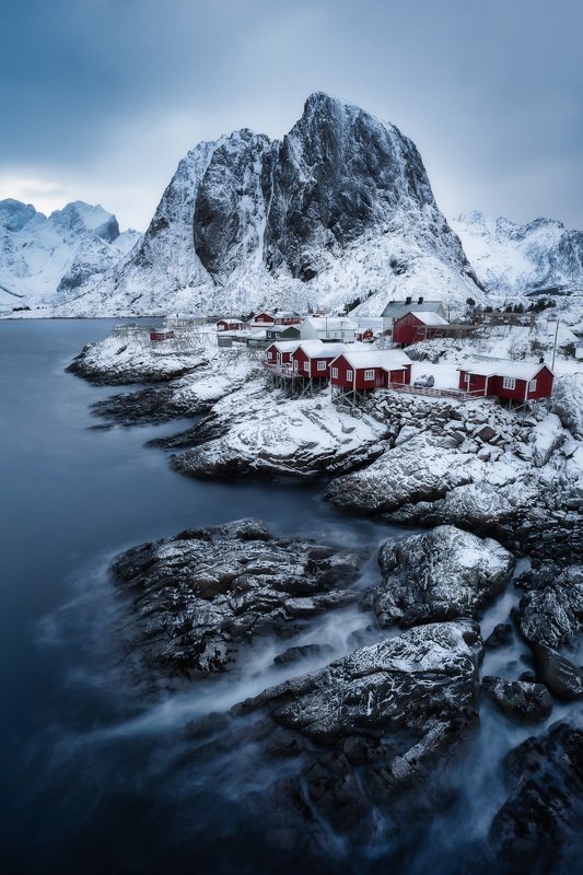 norway, lofoten, norge, norvegian, hamnoy, winter, landscape ***photo preview