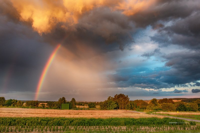 scenery, landscape, sky, rainbow, clouds, sunlight, rpowroznik spectacle in the sky...photo preview