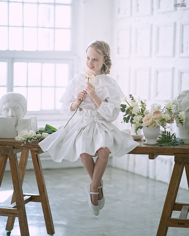 дети, портрет, студия, ребенок, съемка, цветы photo preview