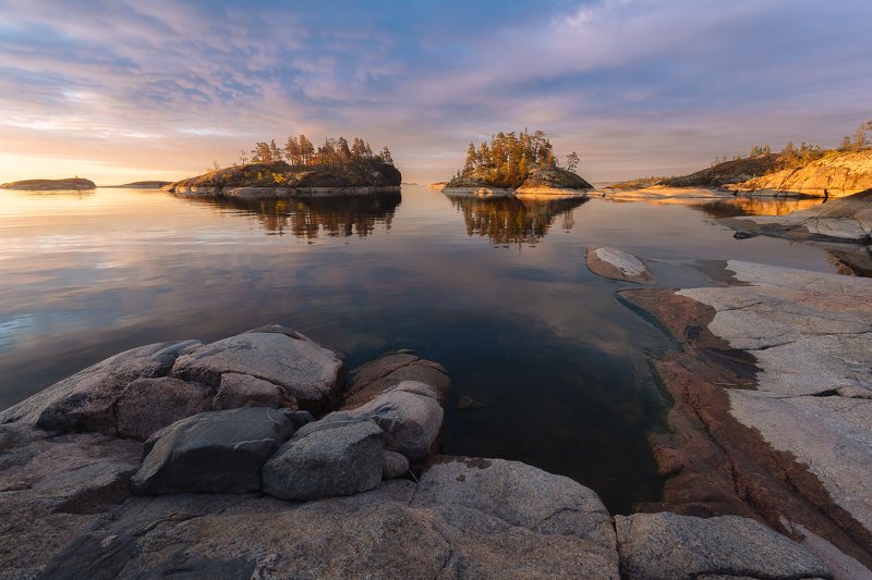 ладожские шхеры, карелия, ладога, ладожское озеро Ладожский рассветphoto preview