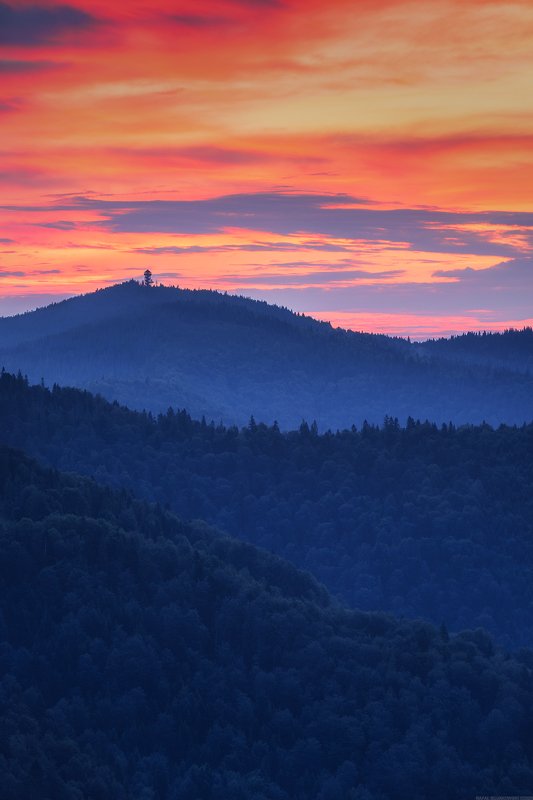 #landscape #panoramic #photo #nikon #poland #adventure #sunrise  #mountains #nature #forest #outdoors #nature #sky Gorce Mountainsphoto preview