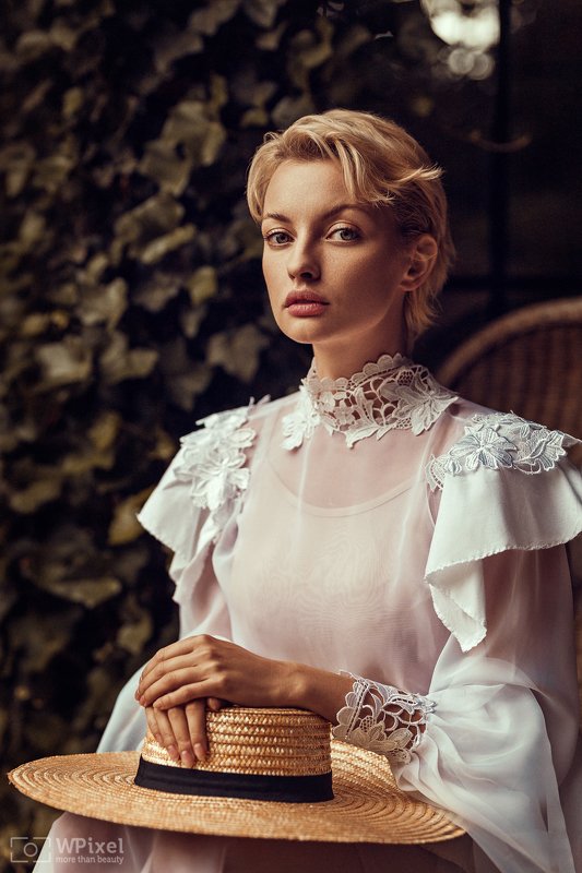 portrait women eyes blonde women by wpixel (More Than Beauty)photo preview