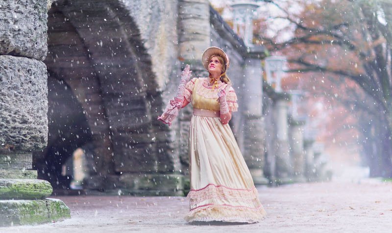 портрет, стритфото, жанр, rekhov Первый снегphoto preview