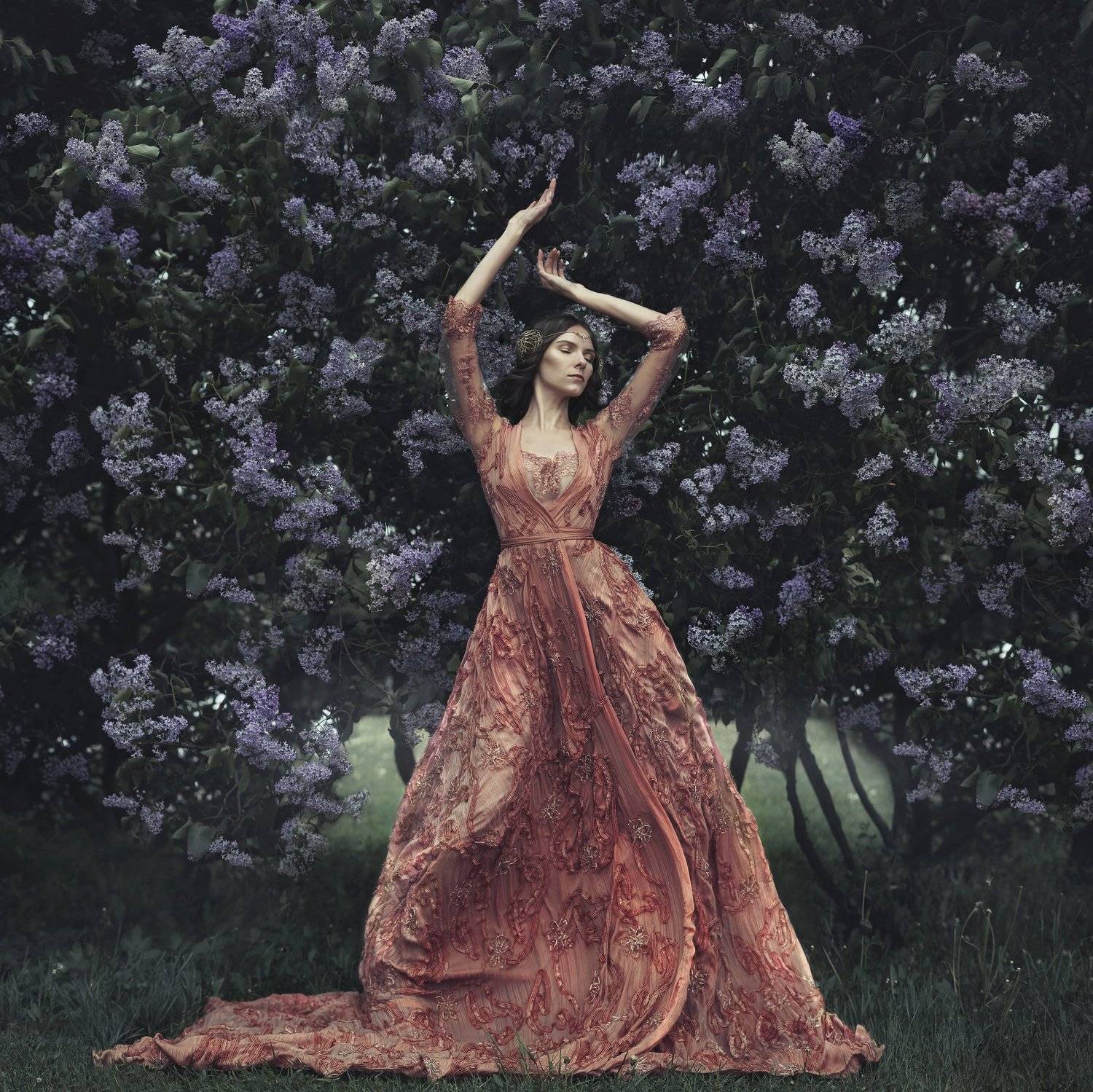 Автор: Екатерина Кулакова blossom, flower, lilac, princess, dress, Екатерина Кулакова