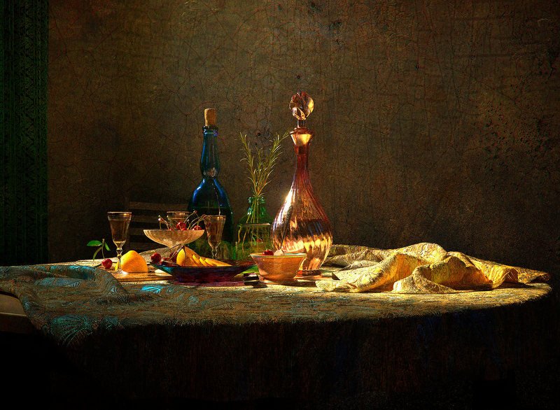 3ds max  photoshop  вишня  натюрморт Кислая вишня.photo preview