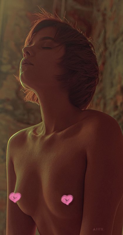 alllx, borisov, portrait, young, girl, cute, love, nu, nude, erotic, art Hot day фото превью