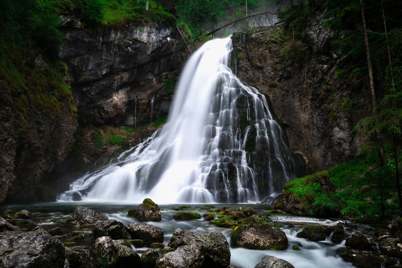 австрия, альпы, дахштайн, европа, горы, водопад, вода, лес,пейзаж, голинг, waterfall, water, austria, mountains, river, flow, поток, rain, forest, landscape Водопад Голингерphoto preview