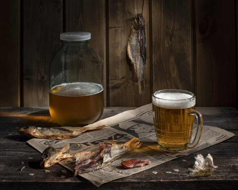 пиво, вобла С воблойphoto preview