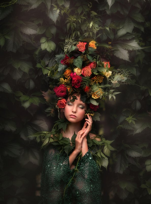 девочка, портрет, сказка Нимфаphoto preview