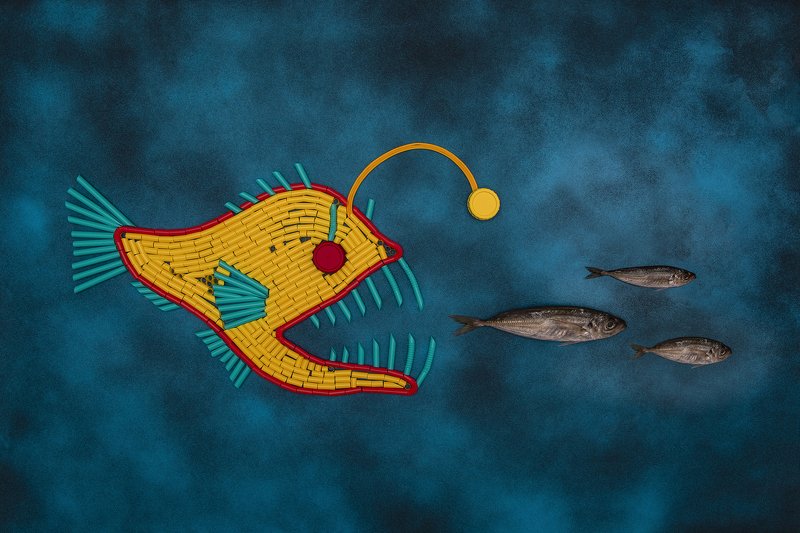 creative, conceptual, stilllife New monster of the seaphoto preview