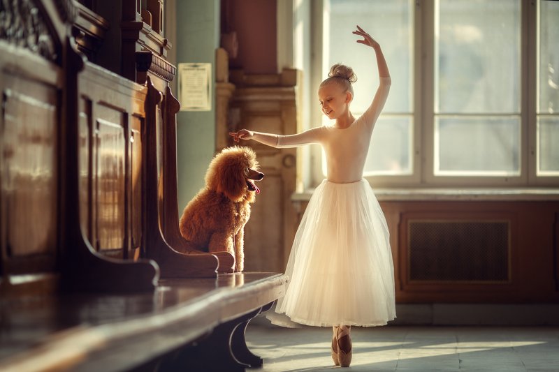 балерина пудель девочка собачка Верный другphoto preview