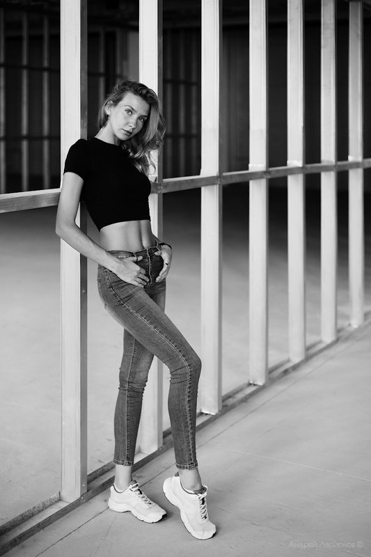 девушка, монохром,портрет *** фото превью