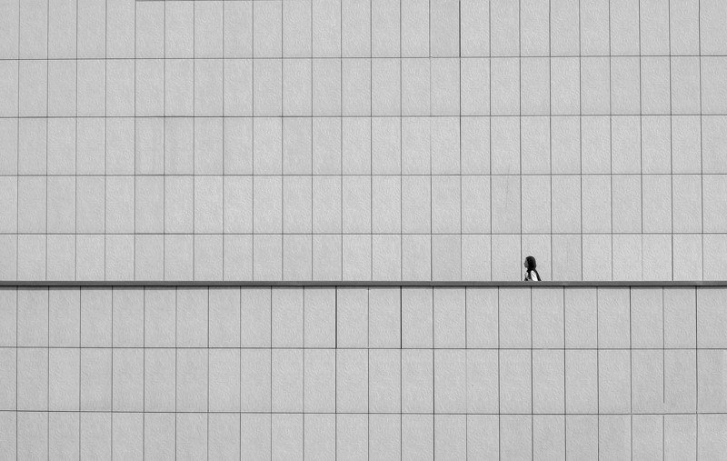 art, blackandwhite, street, fineart Crossing between linesphoto preview