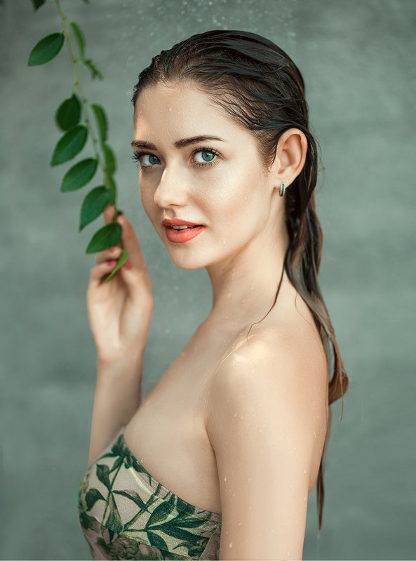 девушка душ мокрая Анастасияphoto preview