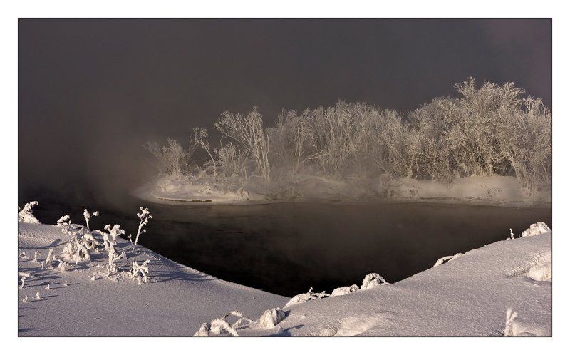 вода, туман, берег, деревья Духи водыphoto preview