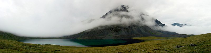алтай, джанкуль, джанкель, туман Озеро Джанкульphoto preview