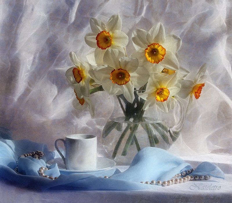 натюрморт, цветы, , нарцисс ~***~photo preview