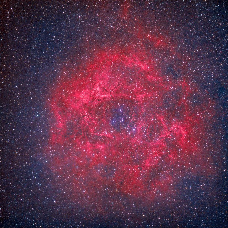 Астрономия, Звёзды, Небо, Ночь, Туманность Туманность Розеткаphoto preview