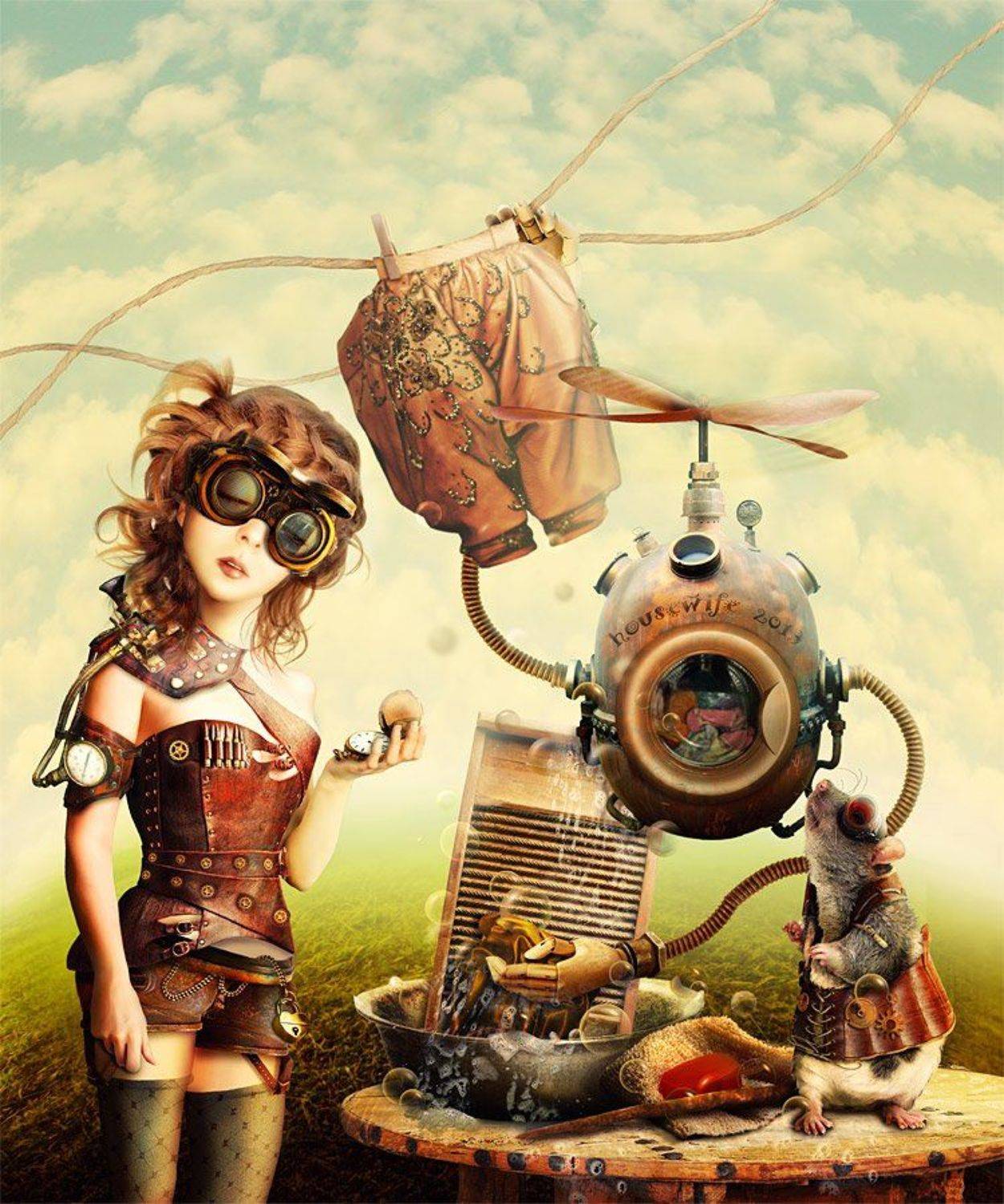 коллаж, фотоарт, фотошоп, золушка, стимпанк, LLen29