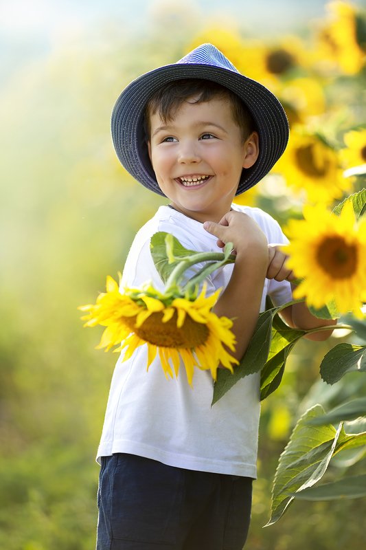 ребенок, подсолнухи, детский фотограф, обучение фотографии, валерия мороз, семейный фотограф Подсолнушекphoto preview