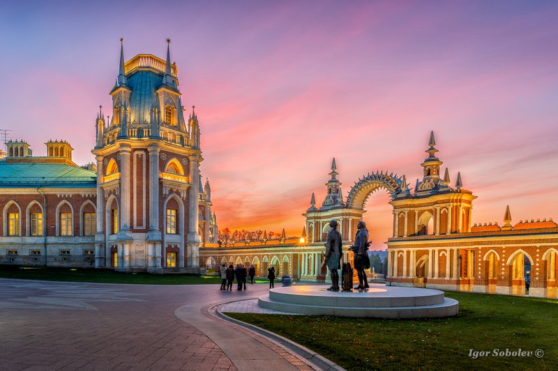 царицыно, москва, закат, вечер Теплый вечер в Царицыноphoto preview