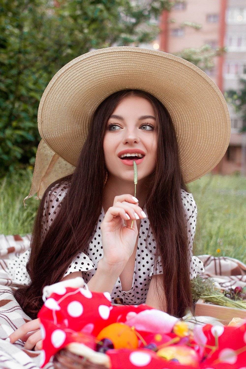 plan air, женский портрет, пикник, лето, Анна Михайлова