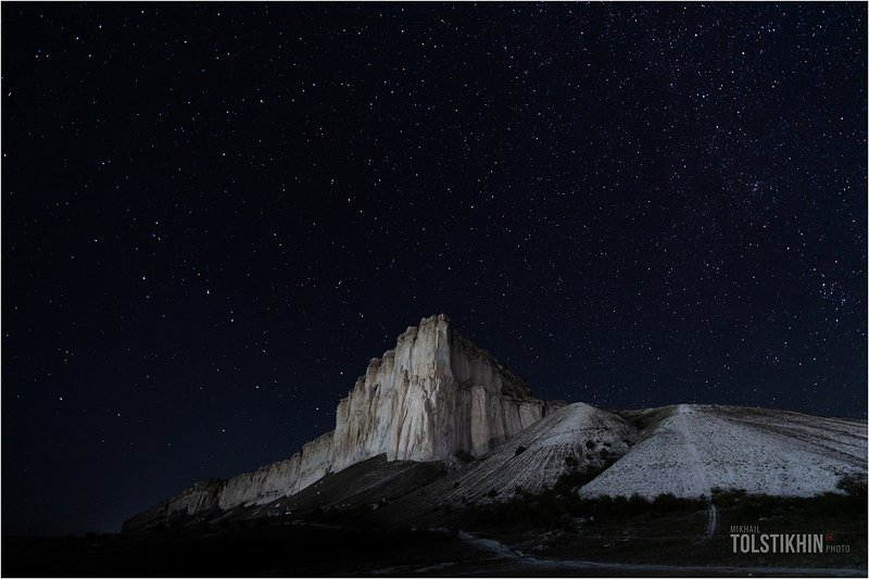 Белая скала.звезды...photo preview